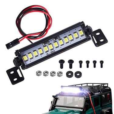 Imagem de Kit de lâmpada LED de teto RC Light Bar para Traxxas Slash Rustler Trx4 Axial Tamiya CC01 HPI HSP Crawler Car
