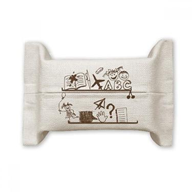 Imagem de Childlike — Suporte de capa de papel para lenços faciais para crianças com ilustração fofa