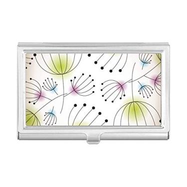 Imagem de Line Dente-de-leão Flower Plant Porta-cartões Carteira de bolso