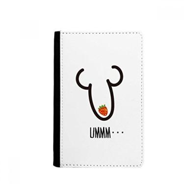 Imagem de Carteira UMMM vermelho morango desenho engraçado porta-passaporte Notecase Burse carteira porta-cartões
