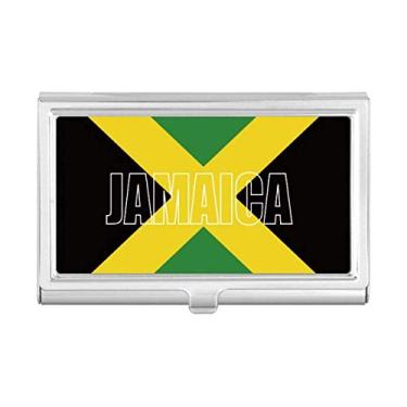 Imagem de Porta-cartões de visita com nome da bandeira da Jamaica