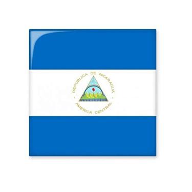 Imagem de Nicarágua Bandeira Nacional América do Norte Piso de Cerâmica Brilhante Decalque Pedra Adorna de Tijolos Vitrificados
