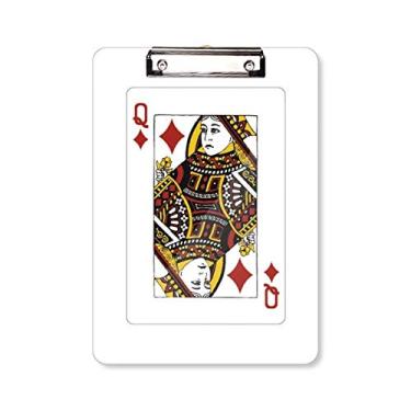 Imagem de Diamond Q Baralho Padrão Prancheta Pasta, Bloco de Escrita Placa de Apoio A4