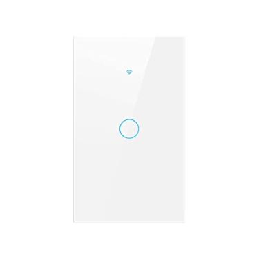 Imagem de Interruptor Inteligente de Luz 120cm, Sem Linha Neutra, 2.4GHz Interruptor de Luz Wi-Fi Works with Alexa and Google Home, Sem necessidade de Hub (1 Gang (Branco))