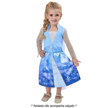 Vestido Frozen Infantil Elsa Vestido Coroa Varinha E Trança - disney -  Vestido Infantil - Magazine Luiza