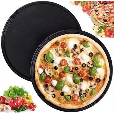 Imagem de Forma Para Pizza Assadeira Carbono Antiaderente 36cm