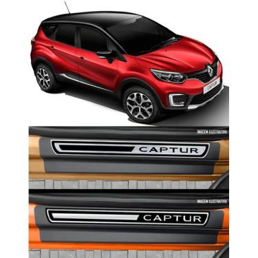 Imagem de Jogo Soleira Premium Elegance Renault Captur 2017 em Diante - 4 Portas ( Vinil + Resinada 8 Peças )