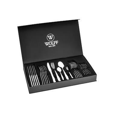 Imagem de Faqueiro Wolff em Aço Inox Pisa com Caixa Litografada – 30 Peças