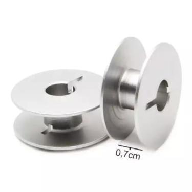 Imagem de Kit 10 Bobinas Carretilha Alumínio e Ferro Máquina Zig Zag Industrial - [55623A]