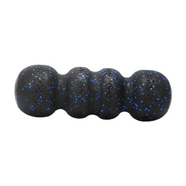 Imagem de YIJU Massagem muscular profunda, rolo de espuma de ioga, treino fitness, leve, bola de massagem, ferramenta massageadora para alongamento de costas, Preto Azul