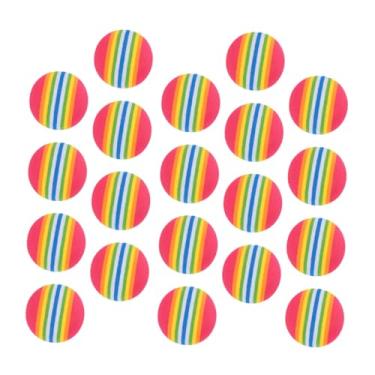 Imagem de 50 Unidades bola de arco-íris de golfe praticar bolas de trem bolas de prática interior bola coberta Acessórios Eva