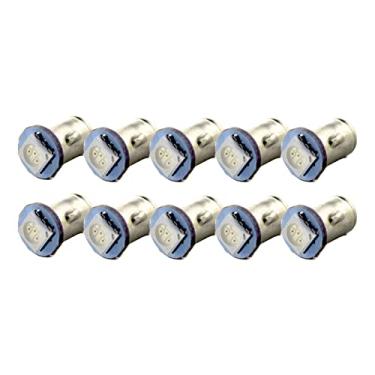 Imagem de 10 peças BA7S lâmpada de painel LED 1SMD 5050 chips 20Lm 6V Auto Motor Interior Lâmpada Instrumento Lâmpada - Azul