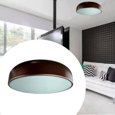 Imagem de Luminária de Teto Plafon Charles Redondo 40cm Alumínio para 4 Lâmpadas Bivolt (Avelã)