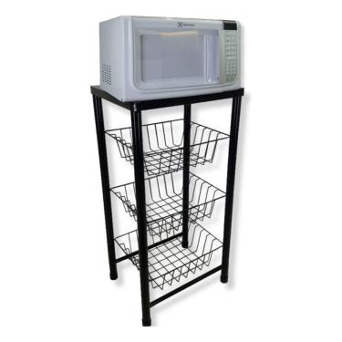 Imagem de Cesto Organizador Fruteira Empilhável 3 Andares - Duralínea