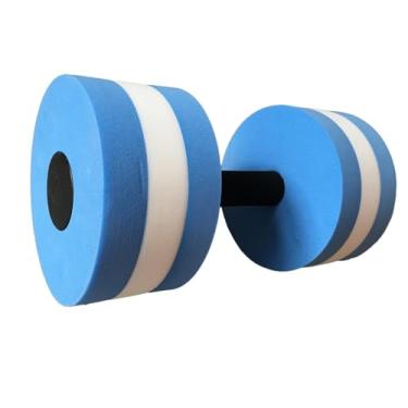 Imagem de UGPLM Halteres aquáticos, resistência da piscina do haltere do exercício aeróbico da água, equipamento dos exercícios da barra da mão dos halteres da, Azul