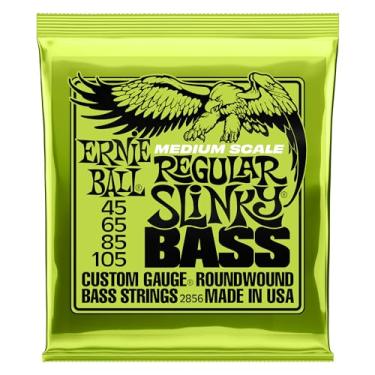 Imagem de Ernie Ball Regular Slinky Nickel Wound Medium Scale Electric Bass Strings 45-105 Gauge