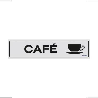 Imagem de Placa De Sinalização Café 30x7 Ekomunike - B-506/1 F9e