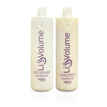Imagem de Vloss Kit Liss Volume Shampoo + Bálsamo - Progressiva Branca 1L