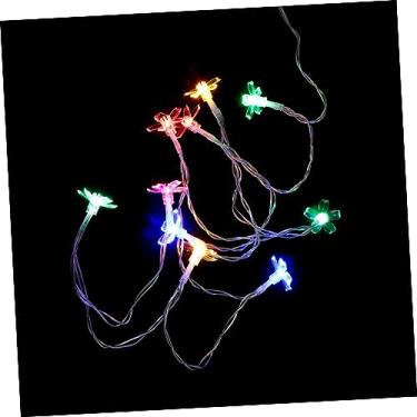 Imagem de Hemobllo 1 Unidade fio de luz LED flor de cerejeira lampada colorida iluminação de natal luminaria jardim lampião led ar livre luz do jardim grama decorar luz solar PVC branco