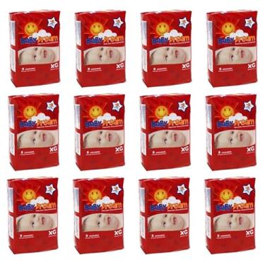 Imagem de FRALDA DESCARTÁVEL HIGIÊNICA BABY DREAM - Tamanho "XG" - 01 Fardo - 12 Pacotes - 96 Fraldas