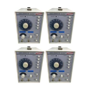 Imagem de Kit 4 Gerador Áudio Digital Faixa 12Hz A 750Khz Onda Senoidal Quadrada Frequencímetro Ga-100 Portátil Instrutherm