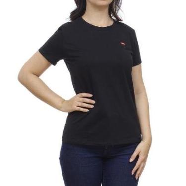 Imagem de Camiseta Feminina Preta Básica Levi's 29907-Feminino