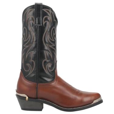 Imagem de Laredo Botas masculinas Nashville bico redondo cano médio - preto, marrom, Amendoim, 8 Wide