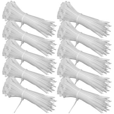 Imagem de Abraçadeira Nylon Enforca Gato 2,5X100Mm Branco Com 1000 Un