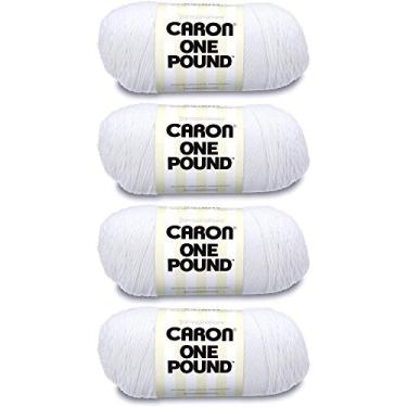 Imagem de Caron Branco, fio de uma libra, embalagem múltipla de 4, pacote com 4