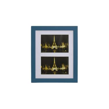 Imagem de Porta Retrato, Painel, Multifotos Pop 2 Fotos 10X15 Azul