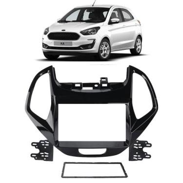 Imagem de Moldura Painel 2 Din Ford Ka 2018 2019 2020 2021 7 Polegadas Dvd Som -