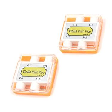 Imagem de Dnyta 2 peças de tubos de afinação de violino com quatro furos, afinador soprado pela boca, acessórios para instrumentos musicais