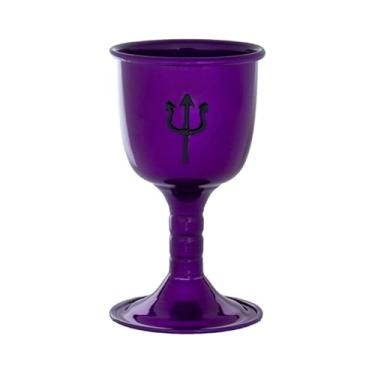 Imagem de META ATACADO, Cálice Ritual Umbanda Alumínio 14cm 200ml - Escolha a Cor Cor:Maria Mulambo Roxo