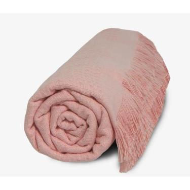 Imagem de Manta Sofá Marrocos Liso 150x210cm Dohler, Rose