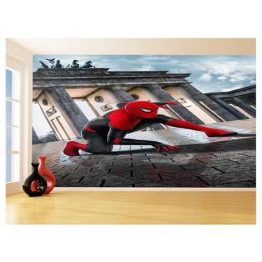Imagem de Papel De Parede 3D Heróis Homem Aranha Preto 3,5M Nhma294 - Você Decor