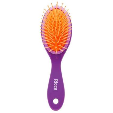Imagem de Escova De Cabelo Ricca Oval Almofadada Purple Ref-927