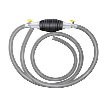 Imagem de JicSuXi Bomba de transferência de combustível Bomba de combustível manual com mangueiras Peças Bomba manual Bomba de sifão de gás para óleo Gasolina