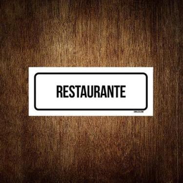 Imagem de Placa De Sinalização Setor - Restaurante (30X10) - Sinalizo