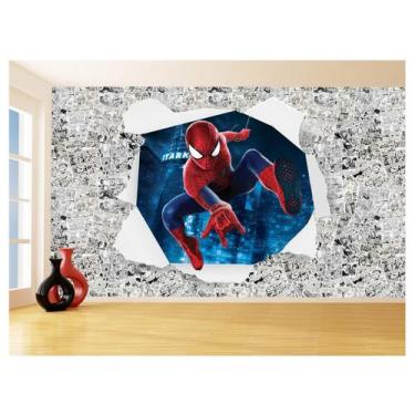 Imagem de Papel De Parede 3D Heróis Página Quadrinhos Hq 3,5M Nhma206 - Você Dec