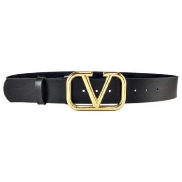 Imagem de Cinto Feminino Preto Moda Coutry Elegante Ajustavel Fivela V - Swiss B