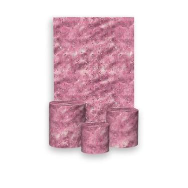 Imagem de Painel De Festa Vertical 1,50 x 2,20 + Trio De Capas Cilindro - Efeito