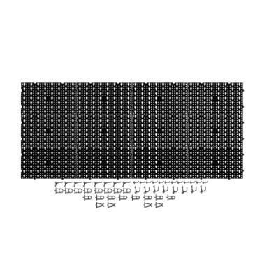 Imagem de Painel Preto P/Ferramentas Plástico Perfurado + 48 Ganchos