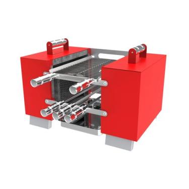 Imagem de Churrasqueira SEM FUMAÇA Para Apartamento 1 grelha 3 Espetos HOTBOX PR