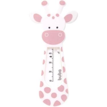 Imagem de Termômetro de Banheira Bebê Girafinha Livre de Mercúrio Buba, Rosa