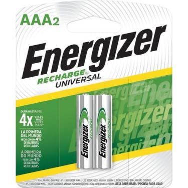 Imagem de Pilha Recarregável Energizer Palito Aaa- C/2 Pilhas