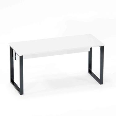 Imagem de Mesa Diretora Tubular P25 Pandin 1,5x0,6 M Branco e Grafito