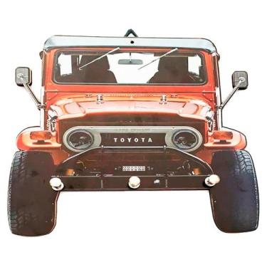 Imagem de Porta Chaves de Parede Retro Vintage Decor - Jipe Toyota Bandeirante -