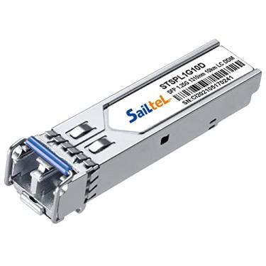 Imagem de Transceptor duplex LC de modo único de 1,25 Gigabit, módulo SFP de fibra dupla 1000Base-LX, 1310 nm SMF, até 10 km, DDM, compatível com Cisco, Ubiquiti, Mikrotik, Netgear, Dlink, Linksys e mais