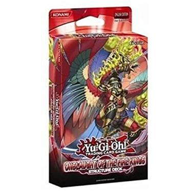 Imagem de Anajosily Deck de estrutura Yu-Gi-Oh Onslaught of the Fire Kings - Baralho de jogo de cartas colecionáveis - 40 cartas