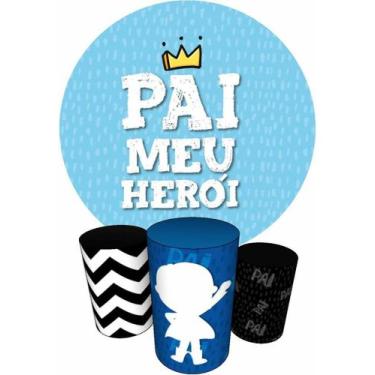 Imagem de Trio Capas Cilindro + Painel Redondo 1,50m Dia Dos Pais - Fadrix, Dia 